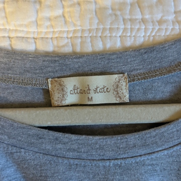 Grey and Black Alter'd State short sleeve shirt Size M - Picture 3 of 3